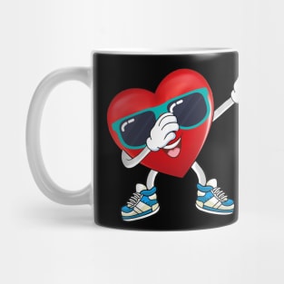 Dabbing Hearts Dance Challenge Valentines Day Mug